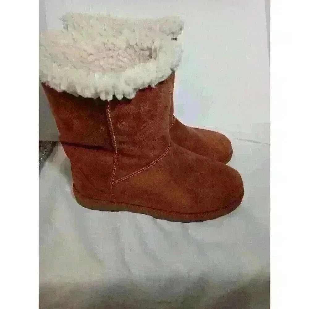 SO® Morell Women's Chestnut 7.5M‎ faux fur lined winter boots
